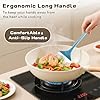 4 Pcs Cooking Utensils Set, Stainless Steel Kitchen Utensils, Heat Resistant Metal Kitchen Tools Include Solid & Slotted Turner Wok Spatula, Serving Spoon, Ergonomic Handle, Easy to Clean, Silver #3