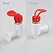 uxcell Assorted Color Water Cooler Faucet c Water Dispenser Clean Spigot Fits Adaptor Hot Cold Durable Water Faucet Replacement 4pcs
