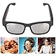 Dpofirs Intelligente Brille Bluetooth-Musik-Sonnenbrille für Männer und Frauen, drahtlose Stereo-Kopfhörer für Mobiltelefone und Tablets, Silber grau