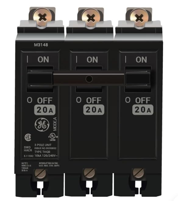 THQB32020-20 Amp Circuit Breaker Bolt-On - 20 Amp - 3 Pole - 240 Volt