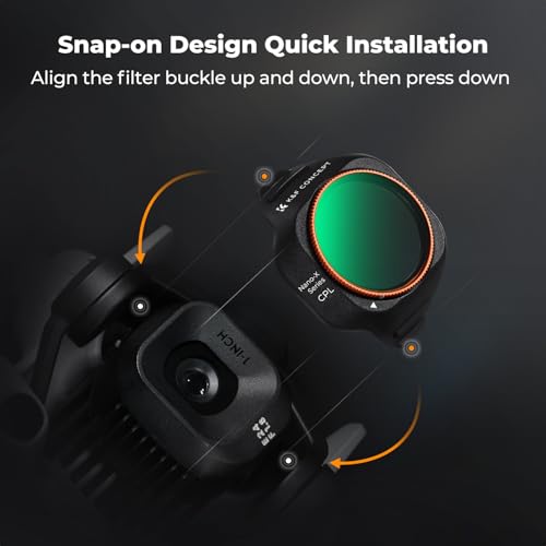 Image of K&F CONCEPT Circular Polarizers CPL Filter Compatible with DJI Mini 5 Pro, Drone CPL Anti-Glare Filter with 28 Multi-Coated HD Optical Glass