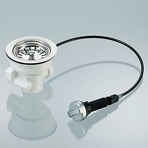 Siebkorb-Excenterventil (3,5 Zoll) mit Drehbetätigung - Ablauf nach unten mit Anschluss (1 Zoll) - für Überlauf - Image 4