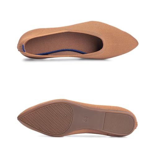 Image of Frank Mully Womens Pointed Toe Flats Knit Dress Shoes Comfort Women Shoes Softable