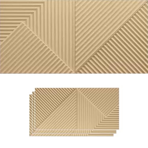 Panneaux muraux 3D en PU jaune pour sublimer votre décoration de salon