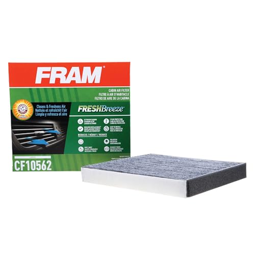 FRAM Fresh Breeze Cabin Air Filter with Arm & Hammer Baking Soda, CF10562 for Select Lexus Vehicles , white