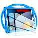 TopEsct iPad 7th Generation Case for Kids,with Tempered Glass Screen Protector and Strap,Premium Silicone Shockproof Case Cover for iPad 7th 10.2 inch. (Blue)