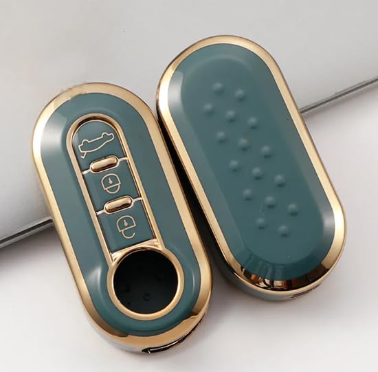 Cover Telecomando Auto Fiat-Lancia - Guscio TPU Rosso Oro Per Chiave 3 Tasti - Foto 6