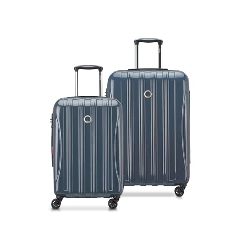 DELSEY PARIS Helium Aero Hardside Expandable Luggage with Spinner Wheels, Orion Blue, 2-Piece Set (21/24)