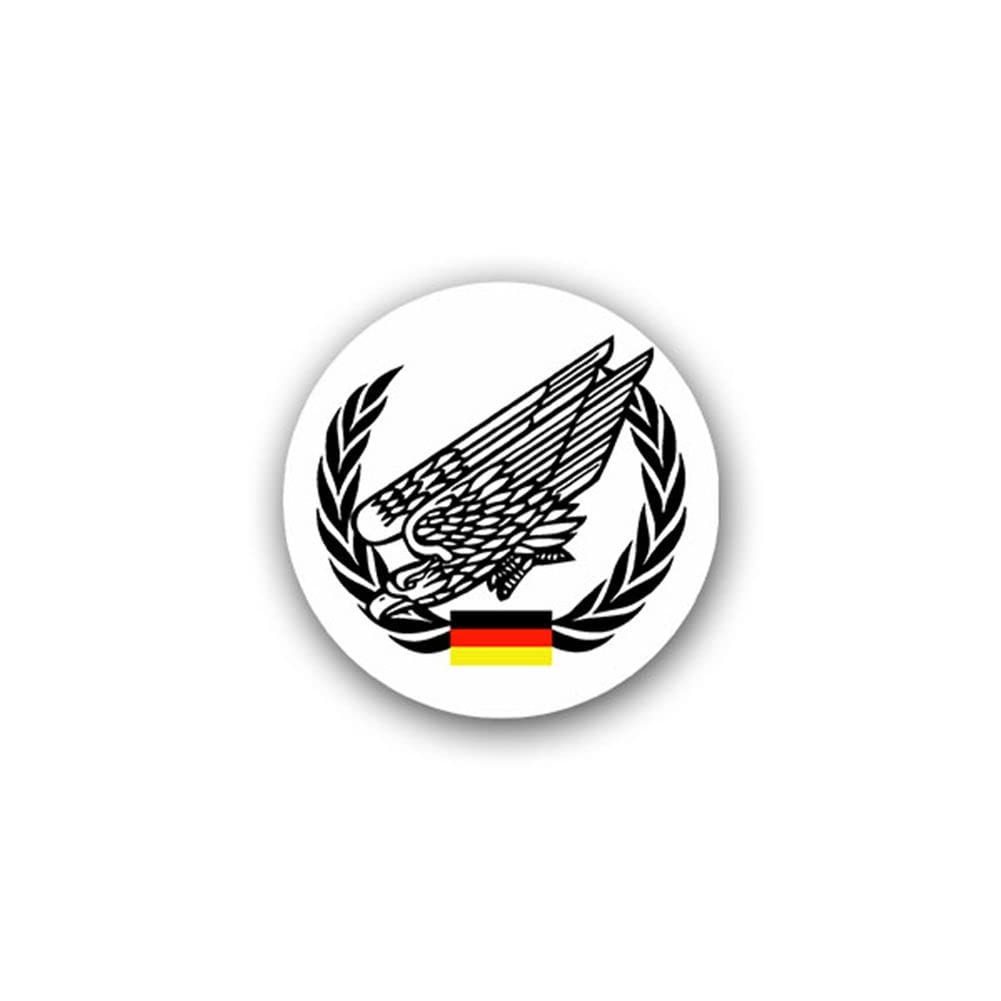 Großer Permanenter Aufkleber 'Fallschirmjäger' – 210 Mm, Für Innen & Außen, 4 Jahre Wetterfest