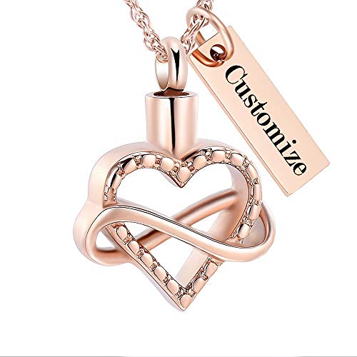 Shajwo SH-F9535-CS Cremation Jewelry Infinity Heart Urn Necklaces cover
