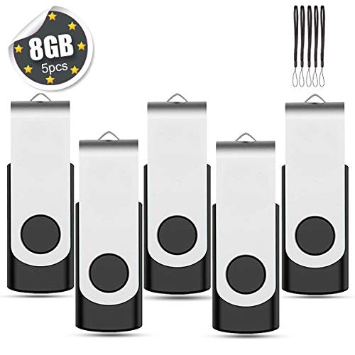 Eastbull - confezione da 5 pezzi di chiavette USB