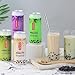 Pocas Bubble Tea with Tapioca Pearls, (Pack of 4, 16.5 oz), Asian Drinks, Refreshing Milk Tea with Boba Pearls (Strawberry)