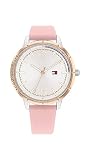 Tommy Hilfiger Women’s White Dial Pink Silicone Watch 1782562