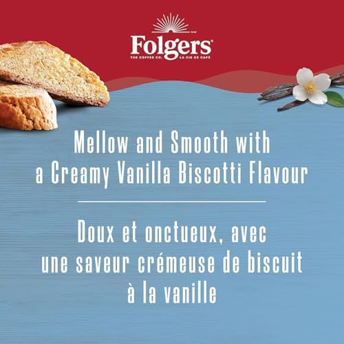 Folgers Vanilla Biscotti One Cup Coffee Pods, 30 Count (Pack of 1) — view 2