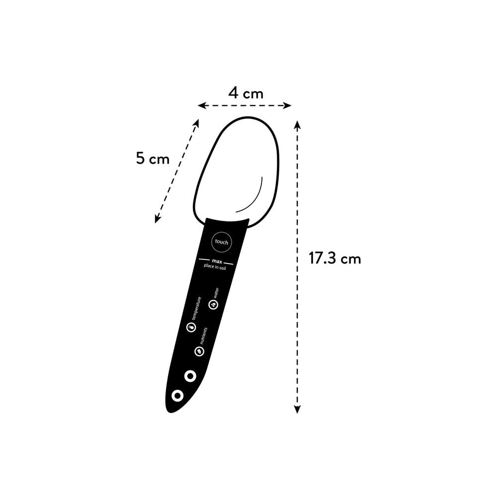 elho Smart Pebble - Erdbraun | L 4 x B 5 x H 17.3 cm