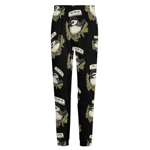 Chickadee Will End You Men's Pajama Pants Lounge Pant Sleepwear PJ Bottoms4
