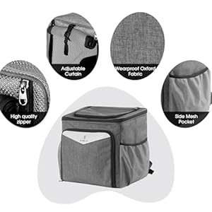   Lixada-Dog-Bike-Basket-Pet-Carrier-Backpack-Expandable-Puppy-Backpack-Soft-Sided-Dog-Basket-Small-Dogs-Cats-Pets-Bicycle-Baskets-with-Breathable-Mesh-Universal-Bike-Pet-Carrier-for-Travel