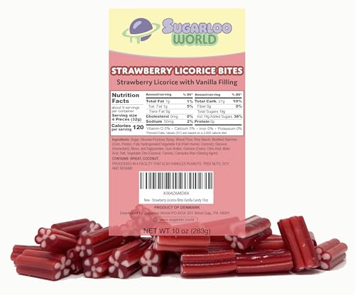 Caramelos de regaliz rellenos de fresa de 10 oz miniatura 4