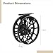 Kronabelle Portable Lightweight Smooth, CNC Machined Aluminum Fly Fishing Reel, One-Way Bearing Corrosion-Resistant Fly Reel for Anglers
