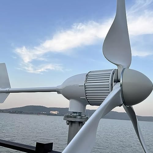 2000W 2Kw 24V Netzunabhängiges Windkraftanlagen-Set – Windkraftsystem mit Hybrid-Laderegler für Haus, Wohnmobil und Boot