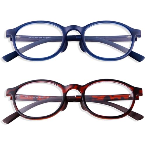 Image of 2Pack Blue Light Glasses for Kids Glasses Girls Boys Eyeglasses | TR90,2PCS,Oval,Small,Age 3-10,for Gaming Computer School,Plastic