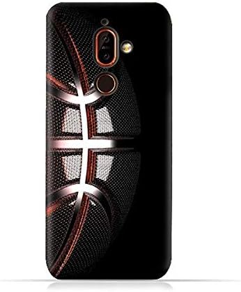 AMC Design Nokia 7 Plus TPU Silicone Protective case with Basketball Texture Pattern