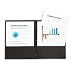 Blue Summit Supplies 25 Two Pocket Folders with Prongs, Designed for Office and Classroom Use, Black, 25 Pack Colored 2 Pocket 3 Prong Folders