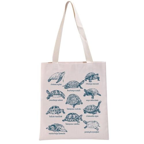 G2TUP Turtle Lover Gift Turtle Types Tote Bag Tortoise Protection Gift Turtle Mom Gift Turtle Owner Gift Turtle Merch
