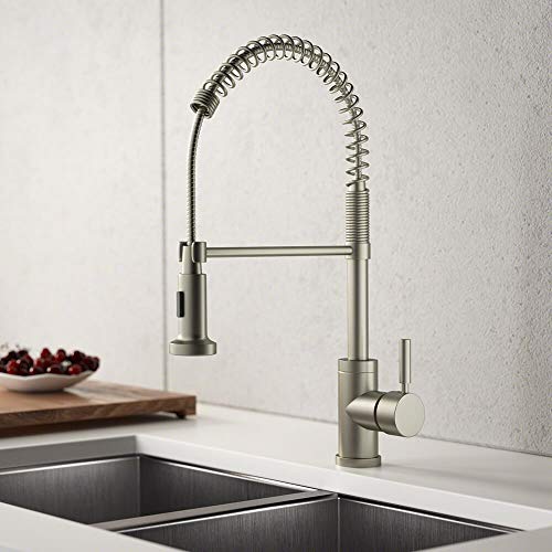 Mr Direct 766-Bn Brushed Nickel Single-Handle Pull-Down Sprayer Kitchen Faucet #TOP1