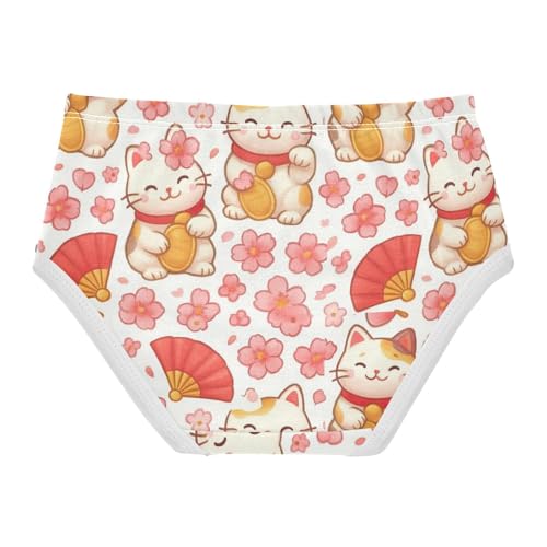 Joisal Cotton Toddler Girls Underwear Cute Cats Pink Flowers Panties for Girl Personalized Briefs Underpants 2t2