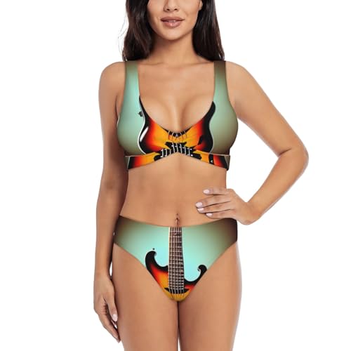 Bikini guitare femme fini l'humidité avec ce maillot 2 pièces séchage rapide