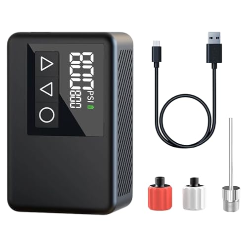 Pompe à vélo de poche avec manomètre numérique et gonfleur de pneu portable