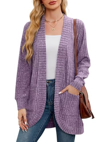 Image of BELAROI Women Plus Size Cardigan Sweater Fall Outfit