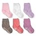LA Active Chaussettes Antidérapantes Enfant 1 - 3 ans - 6 Paires de Socquettes pour Bébé, Enfants, Fille, Garçon, Nouveau-nés - Fille
