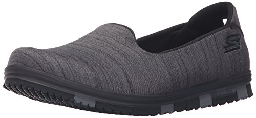 Skechers Performance Women's Go Mini Flex Walking Shoe,Black/Gray,9.5 M US