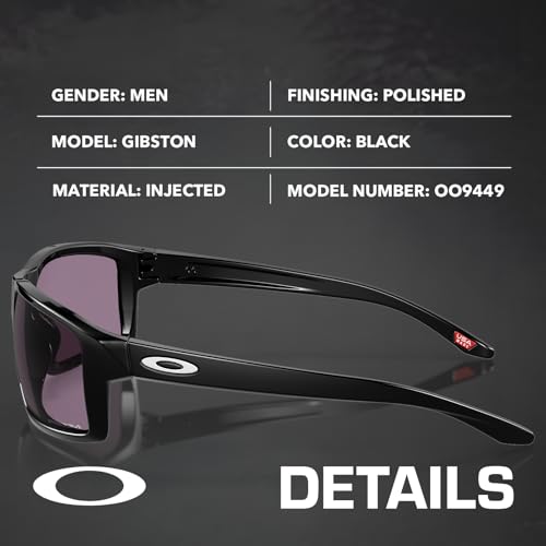 Image of Oakley GIBSTON OO9449 Rectangle Shape Sunglasses With Official Eyewear Kit | Men's Sunglasses