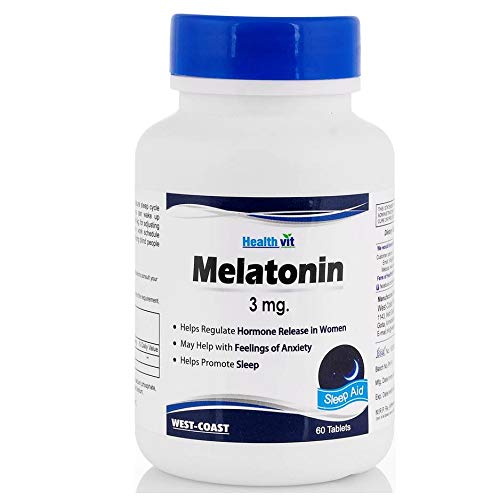 Healthvit Melatonin Regulates Sleep Cycle - 3 mg (60 Tablets)