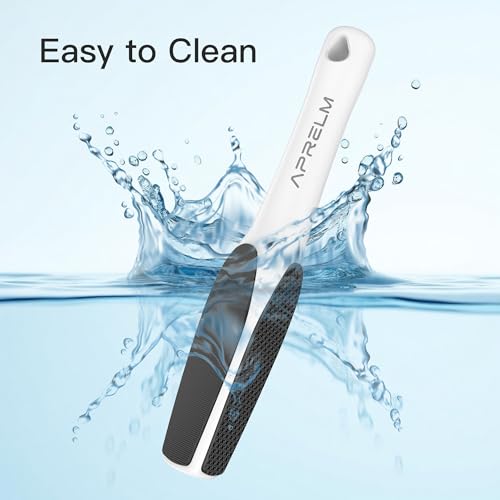 Image of APRELM 3-Sided Nano Glass Foot File, 3-in-1 Coarse /Medium /Fine Foot Callus Remover, Professional Callus Remover for Feet Hard Skin Smooth Polishing (White)