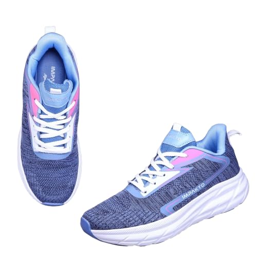 impakto Women's Running Shoes | Stylish & Lightweight Comfortable Lace-Up Sports Shoes | Walking & Casual Shoes-picture-18