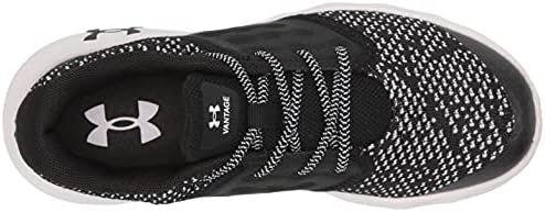 Under Armour Girl's Pre-School Vantage Knit Running Shoe, Black (001)/Cool Pink, 3 | Image 4