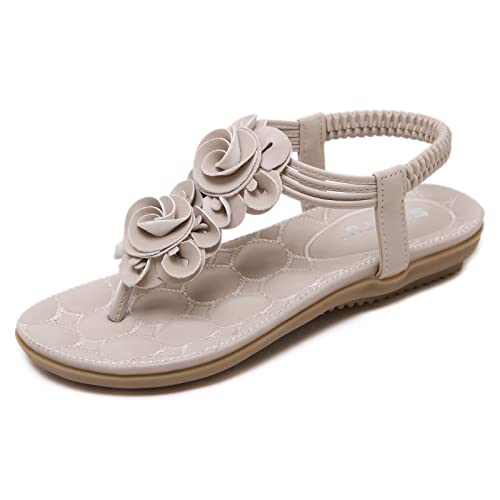 Sandals For Women SIKETU Sandals Women Boho Casual Flat Tstrap Flip Folps Beach Shoes Beautiful Petal Elastic Clip Toe Solid Sweet Soft Clip8.5 UK Sandals For Women SIKETU Sandals Women Boho Casual Flat Tstrap Flip Folps Beach Shoes Beautiful Petal Elastic Clip Toe Solid Sweet Soft Clip8.5 UK
