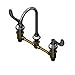 T&S Brass B-2867-04L Concealed Body 12-Inch Centers Rigid Gooseneck Lavatory Faucet with 4-Inch Wrist Action Handles