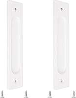 Vista 11 de MOROBOR Tiradores rectangulares empotrados para puertas correderas, 2 piezas de aleación de aluminio de bronce dorado, tiradores de dedo