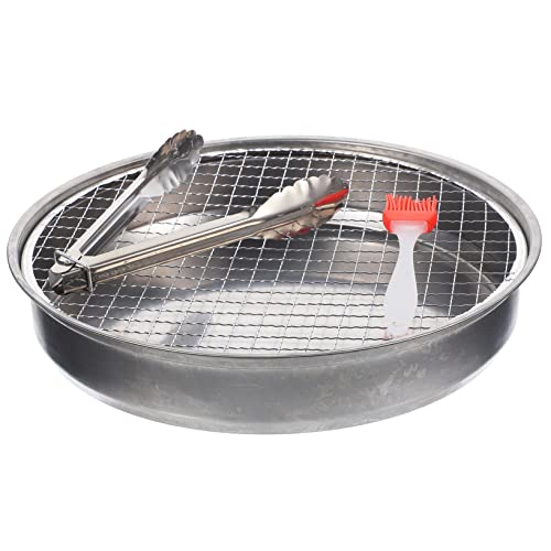 HANABASS 1 Set Grill Portatile da Esterno Inossidabile Barbecue Usa e Getta Leggero e Compatto per Camping e Picnic per Barbecue All