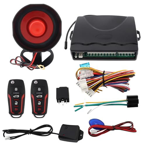 ePathChina Allarme auto 12V Keyless Entry System con telecomando, sirena