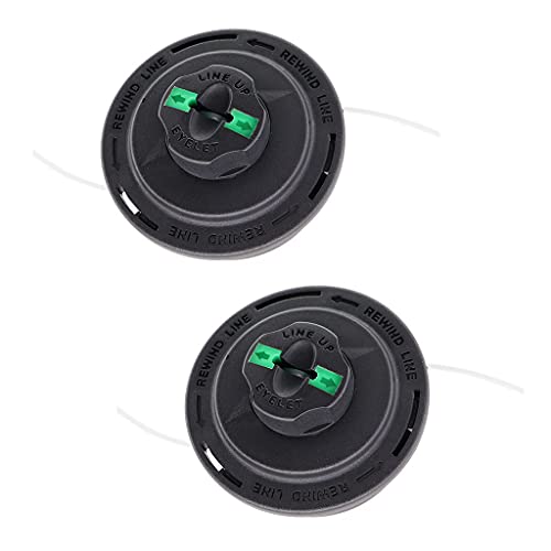 HURI Lot de 2 têtes à double fil pour débroussailleuse Fuxtec RT126 RT226 avec bobine automatique de fil à essence, filetage M8.