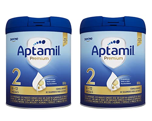 Kit Leite Po Aptamil 2 800g acima de 6 Meses Infantil Preço 2 latas