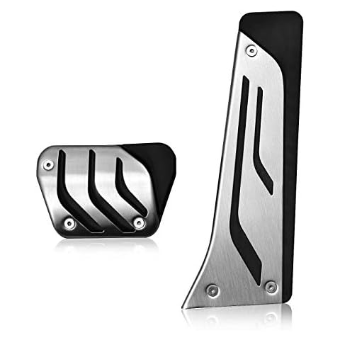 AutoBig Steel Foot Gas Accelerator Brake Pedal Pad Cover Compatible with BMW 2 3 4 5 6 7 Series iX X3 X4 X5 X6 X7 Z4 Cover