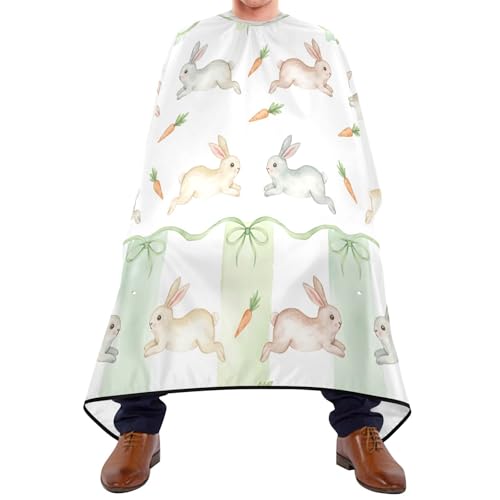 Capa impermeable profesional para cortar cabello con cierre ajustable miniatura 1