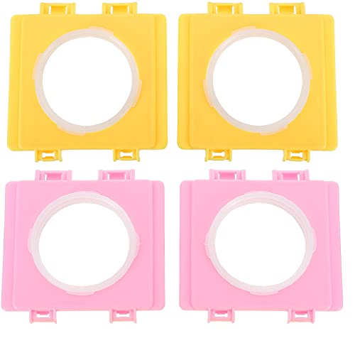 Balacoo 4PCS Hamster Käfig Verbindung Bord Haustier Käfig Tunnel Stecker Hamster Spieltunnel Externe Rohr Öffnung für Kleine Haustiere, Durchmesser 5 5 cm (Zufällig Farbe) Cover